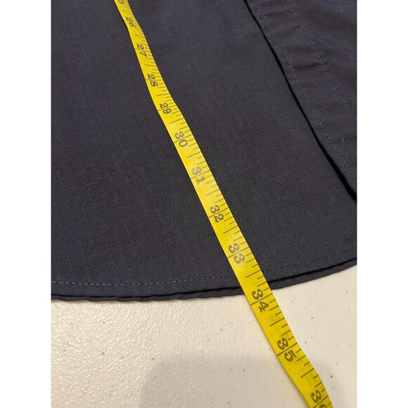 Tactical Field Shirt Rip-StopMens Blue XL PolyCotton Long Sleeve Button Front - Picture 15 of 15